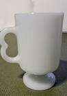 Vintage Us Army Leadership Mug  Milk Glass