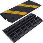 Orancl Rubber Curbside Bridge Ramps With Yellow Reflective Stripes For Driveway