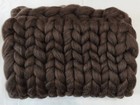 10 Lbs Dark Brown Merino Wool Roving Bulk Natural Undyed Felting Spinning Chunky