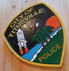 Police Department Titusville 3d Routed Plaque Wood Patch Sign Custom 
