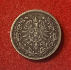 Germany 50 Pfennig 1877 E Silver Coin Km 8 T6672