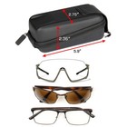 Usa Gear Hard Shell Glasses Case - Rugged Hard Case With Belt Loop - Black