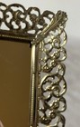 Vintage Gold Tone Filigree Hollywood Regency Mirrored Vanity Tray 14 5 X 10 5 In