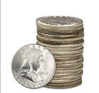Franklin Half Dollar Full Roll - 20 Coins - 90  Silver - Choose How Many Rolls 