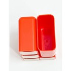 Vintage 70s Hof Mcm Orange Plastic Desk Organizer Caddy