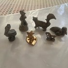 Lot Of 6 Pewter Mini Animal Figurines Signed Spoontiques Etc 
