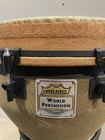 Remo Mondo Djembe Hand Drum 14  X 25 key Tuned Fiberskyn 3 Earth Finish Stand