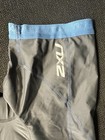 2xu Men s Sleeveless Triathlon Tri Suit Blue Grey Compression Skinsuit - Medium