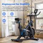 Merach Exercise Bike Indoor Stationary Cycling Bike 300lbs Led Monitor Free App