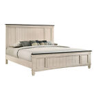 New Queen King 5pc Two-tone Rustic White Bedroom Modern Furniture Set B d m n c