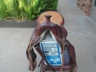 16    Youth Western Saddle Suede Seat Lots Of Tooling Good Condition