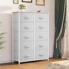 Yitahome 10-drawer Dresser  33 d X 11 8 w X 47 2 h  10 Drawers   Dark Gray 