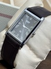 Vintage Seiko Slim Quartz Men s Wrist Watch -black Leather Strap