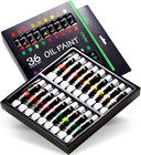 Juego De Pintura Al Oleo 36 Colores A Base De Aceite 12 Ml 0 42 Oz X 36 Tubos