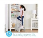 Melissa   Doug Kids Wooden Step Stool - Gray Brand New Furniture