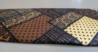 Vtg 1960s - 70s Brooks Brothers Silk Necktie Retro Patchwork Patterns England