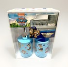 New Paw Patrol 3pc Bathroom Accessory Set Toothbrush Cup soap Pump storage Bin
