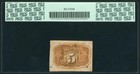1863 Second Issue 5 Cents Fractional Currency Note Fr 1233 Civil War  Pcgs Au50