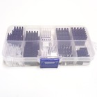 Easycargo 100pcs Heatsink Assortment Kit Small Cooler Aluminum Heat Sink Set For