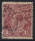 Kgv 1 1 2d Single Wmk Brown Variety White Spot Roos Foot And T Acsc 85 9 a Bw 