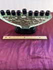 Rare Bubble Glass Jewish Hanukkah Menorah Candle Lighthouse Glass New Orleans