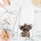 Bayogita Western Cowboy Pug Dog Gifts Kitchen Towels 16x24  Cow
