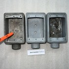 Crouse-hinds Fs-1 Single Gang Cast Condulet Outlet Box 1 2  Hub Lot Of 3