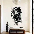 Woman Face Metal Wall Art  Woman Face Metal Abstract Wall Sculpture