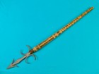 Vintage African Africa Decorative Wood Handle Short Spear Home Decor