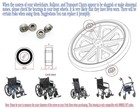 Universal Wheelchair Caster Bearings - 4pcs Replacement Parts