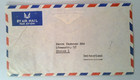 1958 Afghanistan Airmail Cover Kabul To Zurich Switzerland Untab Un Connection