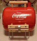 Rare Red Coca-cola Tabletop Charcoal Grill   Cooler Set