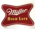 Large Vintage Miller High Life Beer Patch With Snaps For Jacket Or Shirt 9  X 6 