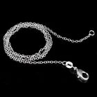 Elegant Fashion 925 Sterling Silver Lobster Clasp Chain 24  For Pendant Necklace