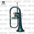 3 Valve Bb Flugelhorn  Brass Finish Mouthpiece   Case 