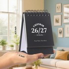 Desk Calendar 2026-2027  2 Years Calendar Runs From Jan  2026 Until Dec 2027  Ta