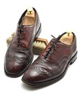 Vtg Johnston   Murphy Aristocraft Shell Cordovan Shoes 9 5 D b Wingtip Leather