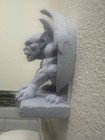 Gargoyle Statue 8x7x4 Wall Mount Hanging Sculpture Gothic Fantasy Home Decor Art