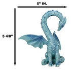 Ebros Valentine Cupid Love Blue Dragon Figurine 5 5 tall Romantic Male Dragon