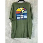 O neill Men s Olive Stained Glass Standard-fit Crewneck Short-sleeve Shirt Sz2xl