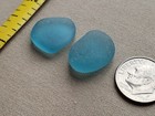Genuine Beach Sea Glass Surf Tumbled Teal Green Blue Ocean Frosted Small T02