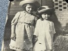 Vintage 2 1920 s 4x2 5 Photo Photograph Little  Girls W  Hat