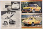 1975 Amc Pacer Wagon Custom Yellow Flames Original Two Page Print Ad 70s