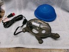    Vintage - Cast Iron     - Blue Color Top - Turtle Night Or Tv Light - Unused