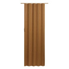 36 In  X 80 In  Fruitwood Vinyl Accordion Folding Door With Hardware Trimmable