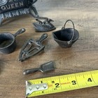 Vintage Queen Mini Cast Iron Metal Stove Oven Salesmam Sample Kids 13 Pc Playset