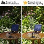 Solar Power Fountain Submersible Floating Water Pump Kit Bird Bath Pond Garden