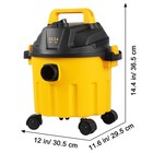 Wet Dry Vac  2 6 Gallon  2 5 Peak Hp  3 In 1 Shop Vacuum With Blowing Functio  