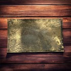 Vintage French Brass Philippe Lafon Industrial Plaque 13x8 Cm Rare