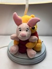 Rare Vtg  Winnie The Pooh Piglet Disney Table Top Nursery Lamp And Shade Working